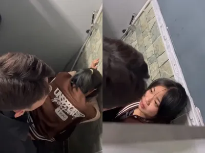 Phát hiện đôi cậu bé sâu vụng trộm địt nhau trong toilet cf